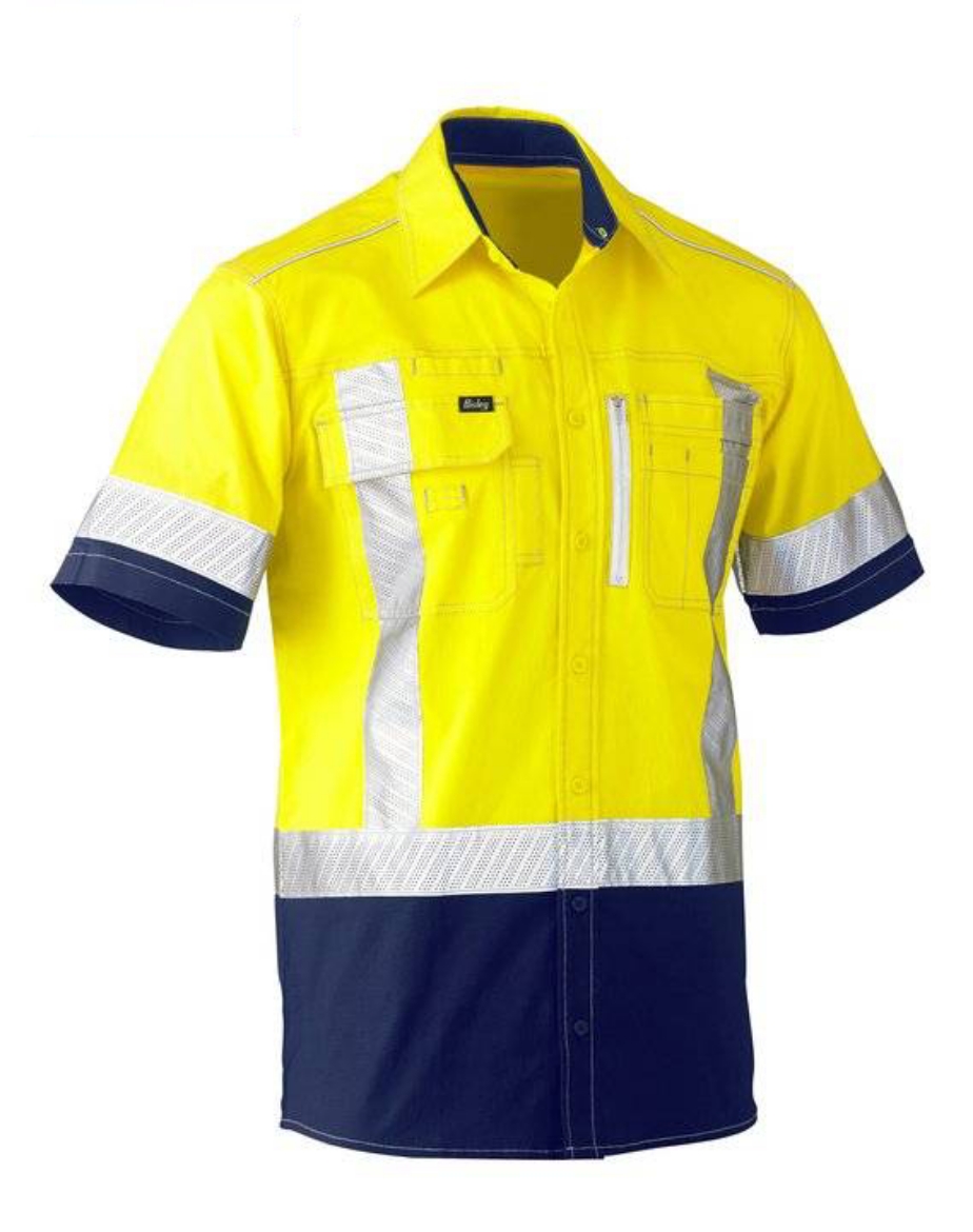 Picture of Bisley, Flx & Move™ X Taped Hi Vis Utility Shirt